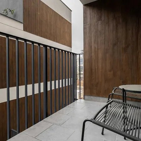Earthy Elegance Mokotow Apartment *